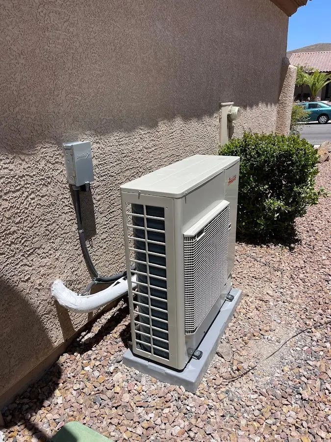 Residential air conditioning condenser unit in Bethlehem